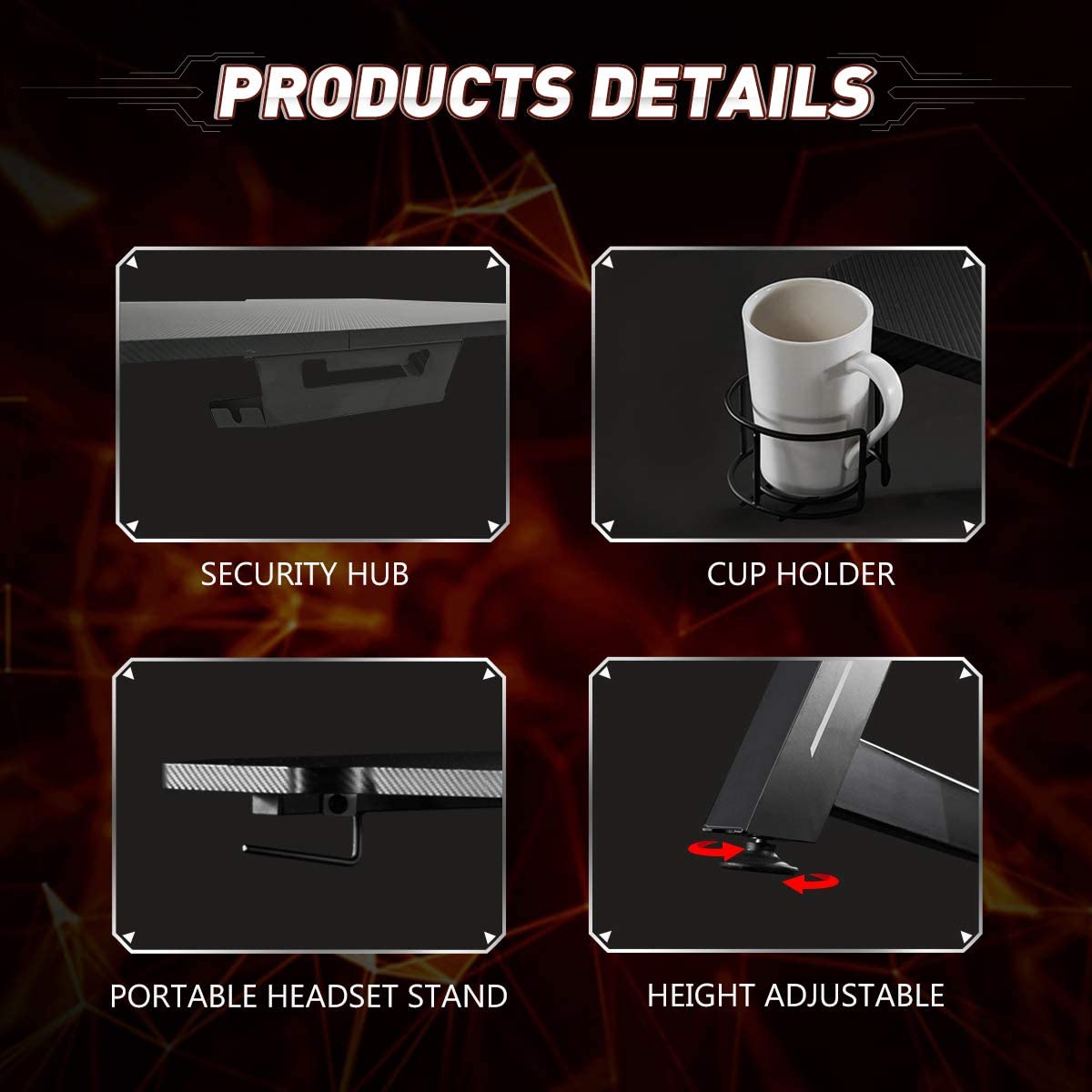 Postazione da Gaming completa con scrivania Postazione da Gaming completa con scrivania